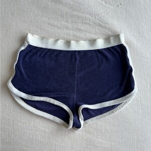 Zara Navy Blue Terrycloth Shorts Size M
